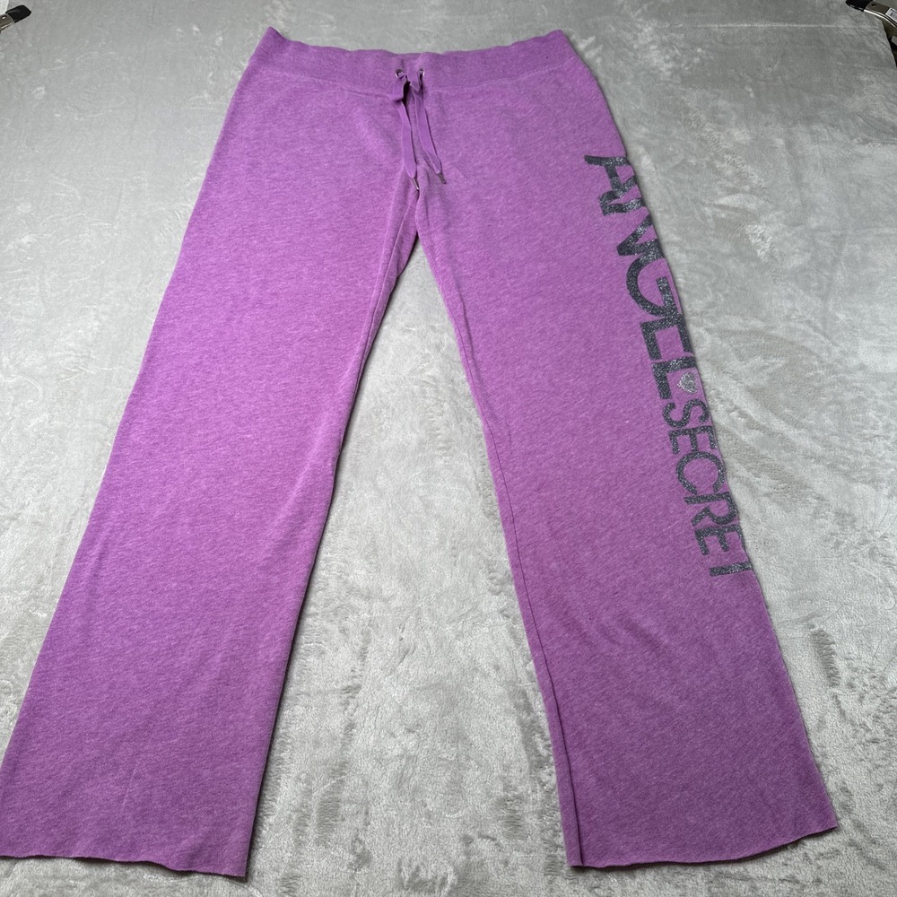 Victoria's Secret SweatPants SuperModel Essentials Purple Medium Drawstring NWOT